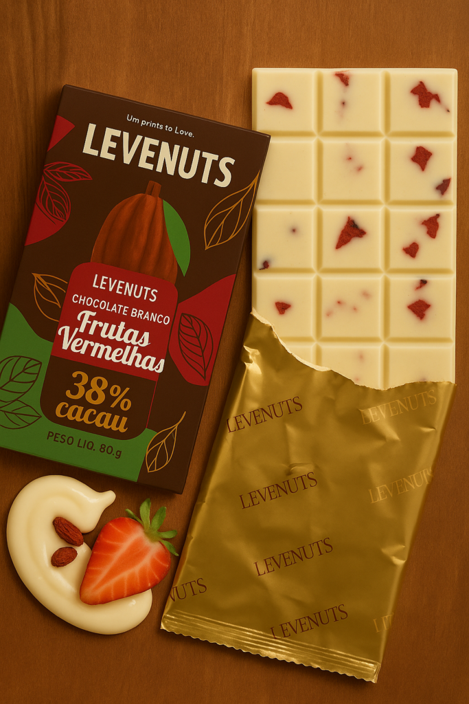 Barra de Chocolate com Frutas Vermelhas
