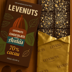 Barra de Chocolate 70% com Avelã