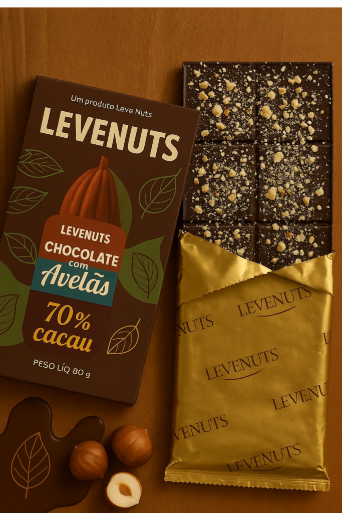 Barra de Chocolate 70% com Avelã