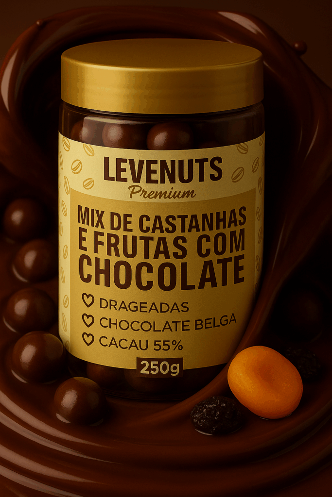 Mix de Castanhas e  Frutas com Chocolate